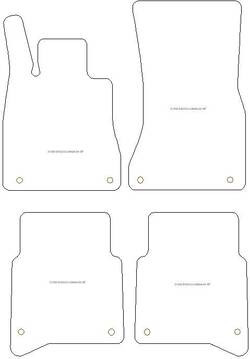 Tappetini auto per Mercedes Classe S (W223) Long (anche Plug-in Hybrid) 12.2020- one