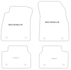 Tappetini auto per Opel Insignia A Sports Tourer 2008-06.2017