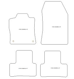 Tappetini per Peugeot 308 III (P51) (anche Plug-in Hybrid) 12.2021- MTM One
