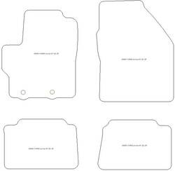 Tappetini auto per Toyota Yaris Cross (anche Hybrid) 2021- one