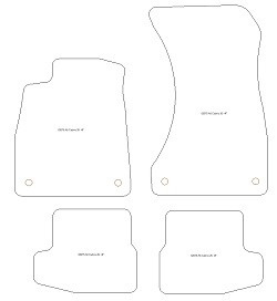 Tappetini per Audi A5 (F57) Cabrio 05.2017-02.2020 MTM One