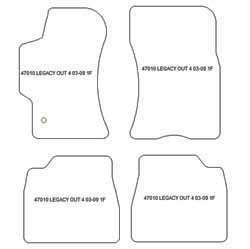 Tappetini auto per Subaru Outback 2003-2009