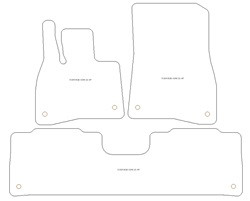 Tappetini per Mercedes EQS (X296) 2022- MTM One