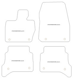 Tappetini per Land Rover Range Rover V (L460) Corto 05.2022- MTM One