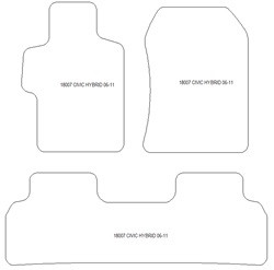 Tappetini per Honda Civic Hybrid 2006-2011 MTM One