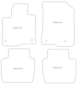 Tappetini per Honda ZR-V e:HEV Hybrid 2023- MTM One