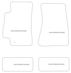 Tappetini per Toyota Supra MK4 1993-2002 MTM One