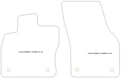 Tappetini auto per Ford Connect Transit 2024-