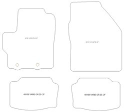 Tappetini auto per Toyota Yaris GR 2020-