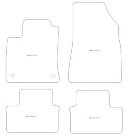 Tappetini auto per Mitsubishi Colt VII (anche Hybrid) 10.2023-