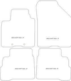 Tappetini auto per Suzuki Swift 04.2024-