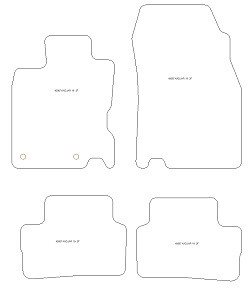 Tappetini auto per Renault Kadjar 2019-09.2022