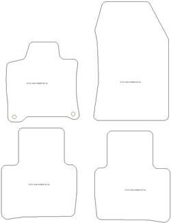 Tappetini auto per Peugeot 408 Hybrid 2024-