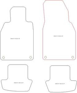 Tappetini auto per Porsche 911 (992) 2024-