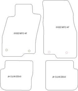 Tappetini per Alfa Romeo Mito 09.2008-12.2018 MTM Plus