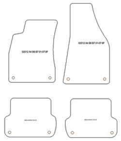 Tappetini per Audi A4 (B6) Avant 11.2001-10.2004