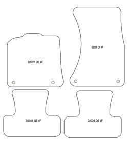 Tappetini per Audi Q5 I (8R) 11.2008-2016