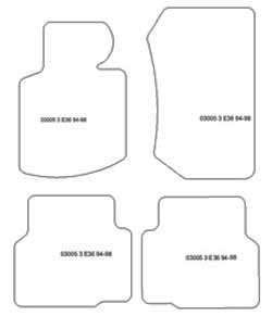 Tappetini per BMW Serie 3 (E36) 1990-1999