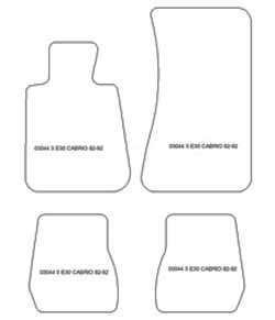 Tappetini per BMW Serie 3 (E30) Cabrio 1982-1992 MTM Plus