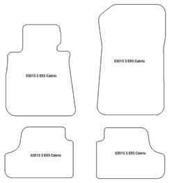 Tappetini per BMW Serie 3 (E93) Cabrio 2007-2013