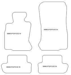 Tappetini per BMW Serie 6 (F12) Cabrio 2011- MTM Plus