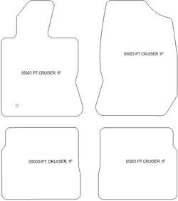 Tappetini per Chrysler PT Cruiser 2000-2010 MTM Plus