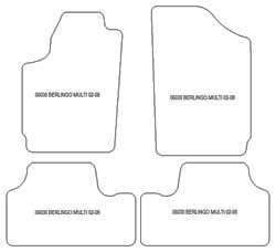 Tappetini per Citroen Berlingo Multispace 2002-2008