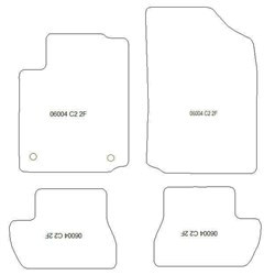Tappetini per Citroen C2 2003-2009