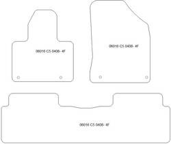 Tappetini per Citroen C5 (X7) Tourer 2008-05.2017
