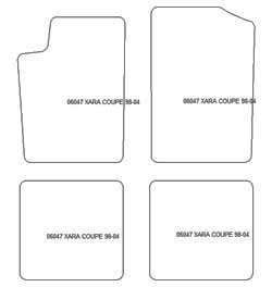 Tappetini per Citroen Xsara Coupe 1998-2004