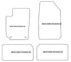 Tappetini per Citroen Xsara Picasso 2000-2010
