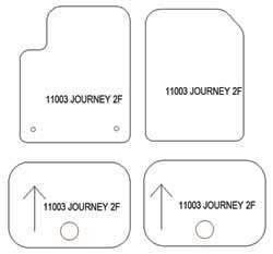 Tappetini per Dodge Journey 06.2008-2016