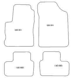 Tappetini per DR Motor DR1 2009-2014 MTM Plus