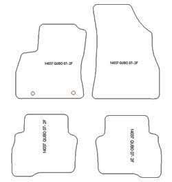 Tappetini per Fiat Qubo 06.2008-