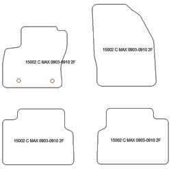 Tappetini per Ford C-Max I 2003-10.2010 MTM Plus