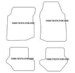Tappetini per Ford Fiesta IV 1994-2001