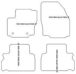 Tappetini per Ford Galaxy II 06.2006-08.2015