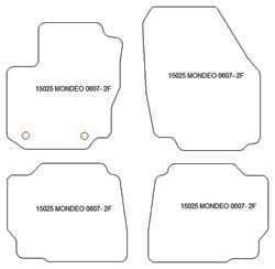 Tappetini per Ford Mondeo IV Turnier 09.2007-2014