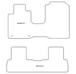 Tappetini per Honda CR-V III 2007-09.2012 MTM Plus