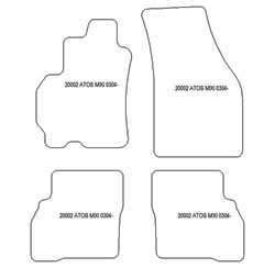 Tappetini per Hyundai Atos II 2004-2008 MTM Plus