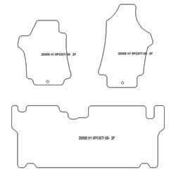 Tappetini per Hyundai H1 6 posti 07.2008- MTM Plus