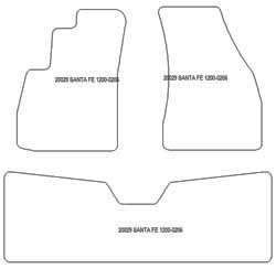 Tappetini per Hyundai Santa Fe I (SM) 11.2000-03.2006