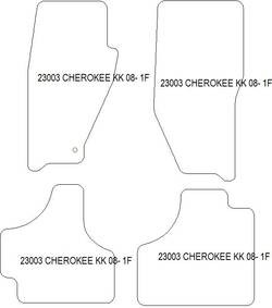 Tappetini per Jeep Cherokee IV (KK) 2008-2013