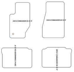 Tappetini per Jeep Commander (XK) 2006-2010