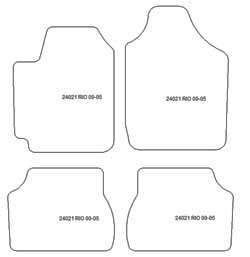 Tappetini per Kia Rio I (DC) 2000-2005