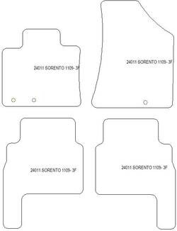 Tappetini per Kia Sorento II 2009-2015 MTM Plus