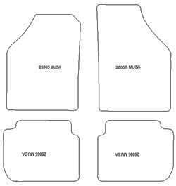 Tappetini per Lancia Musa 2004-2012 MTM Plus