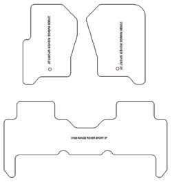 Tappetini per Land Rover Range Rover Sport 2005-08.2013