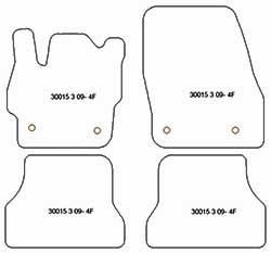 Tappetini per Mazda 3 II 05.2009-08.2013