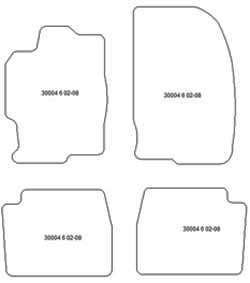 Tappetini per Mazda 6 I 02.2002-2008